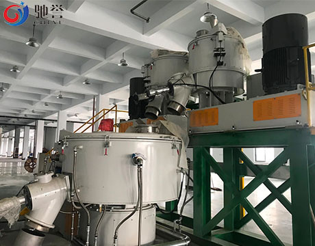مخلوط کن لاستیک پودر پی وی سی با سیستم دوز خودکار و ایستگاه بارگیری جامبو بگ